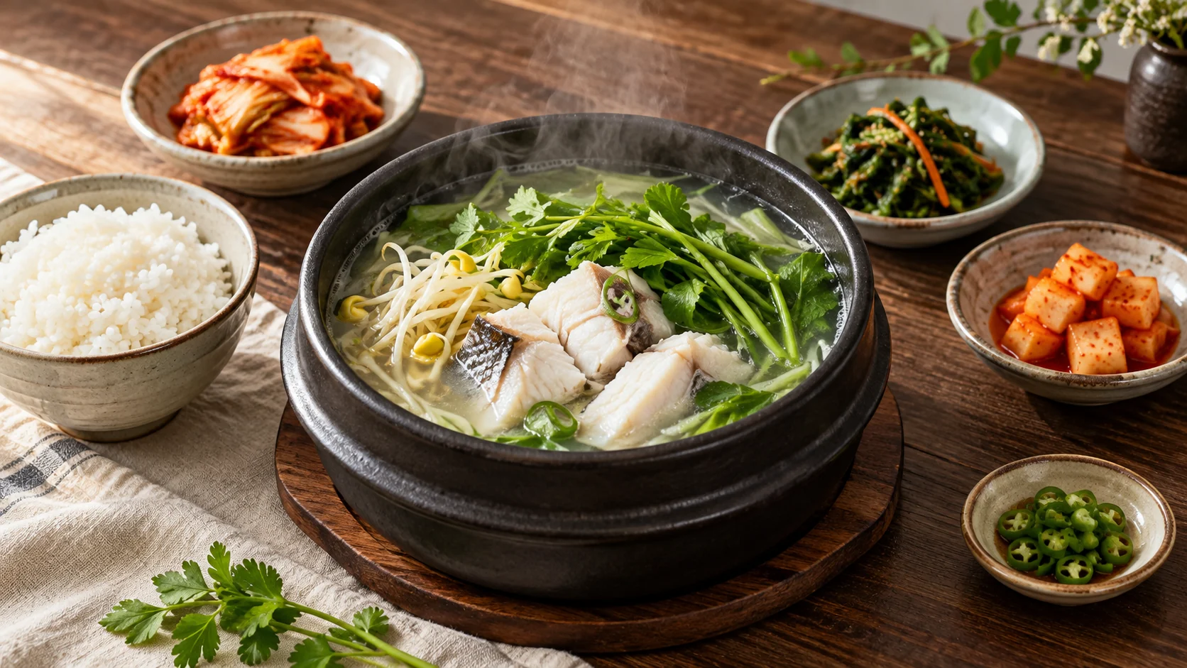 은복국 · 밀복국 · 복요리 메뉴를 표현한 소개 이미지